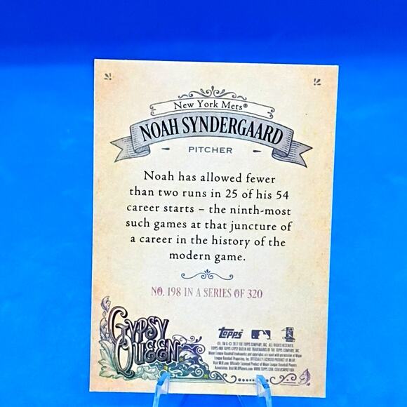 2017 Topps Gypsy Queen - Noah Syndergaard #198 - Picture 4 of 5